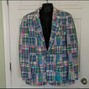Plaid Polo by Ralph Lauren pastel suit jacket.